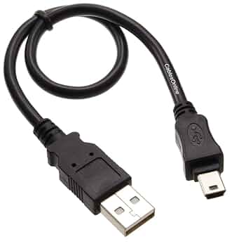 Amazon.com: CablesOnline, 1ft USB 2.0 A-Type Male to Mini-B